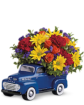 truck flower arrangement